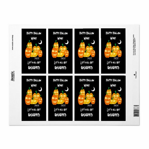 Funny Halloween Wine or Beer Labels | Zazzle