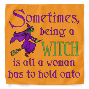 Funny Halloween Witch Bandana