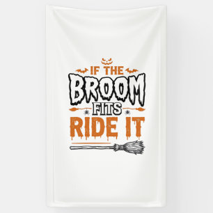 Funny Halloween Witch Broom Vintage Shirt Design_1 Banner