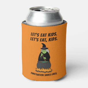 Funny Halloween Witch Cool English Teacher Grammar Can Cooler