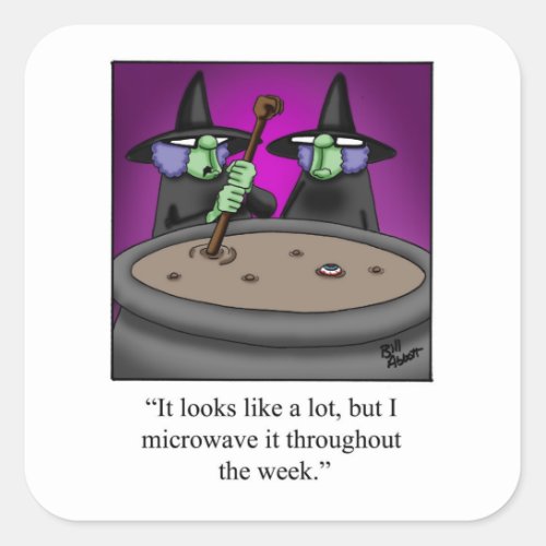 Funny Halloween Witch Humor Stickers