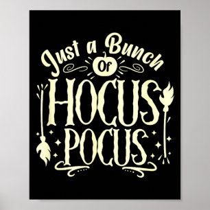 Funny Halloween Witch Just A Bunch Of Quote Gift Poster