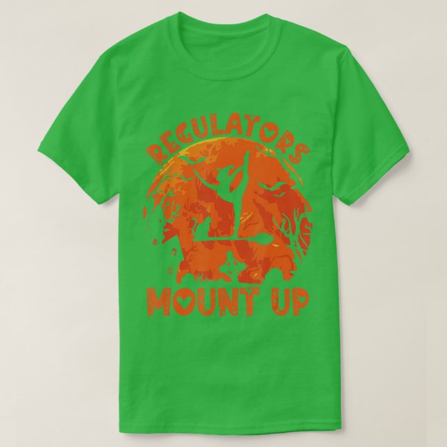 Funny Halloween Witch Regulatorese Mount Up  (65) T-Shirt (Design Front)
