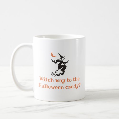Funny Halloween Witch Way Coffee Mug