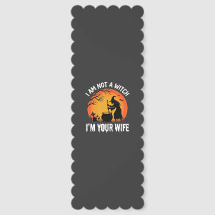 Funny Halloween Witch Wife Cauldron Design Bookmarks