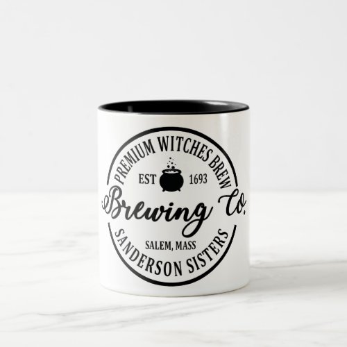 Funny Halloween Witches Brew Two_Tone Coffee Mug