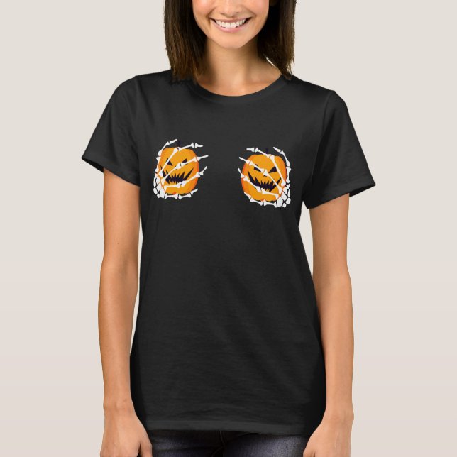 Funny Halloween Womens T-Shirt (Front)