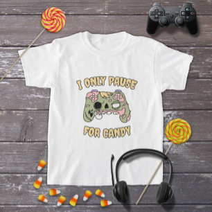 Funny Halloween Zombie Video Game Controller T-Shirt