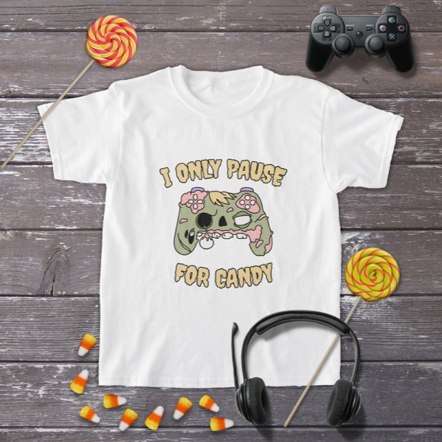 Funny Halloween Zombie Video Game Controller T-Shirt (Creator Uploaded)