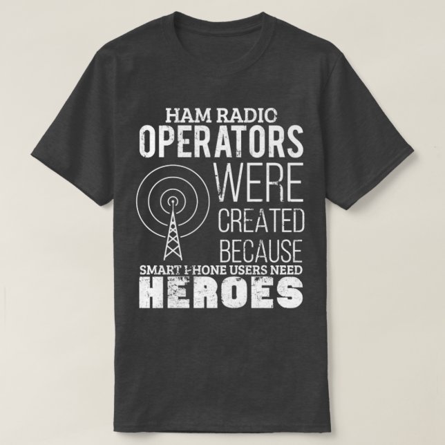 Funny Ham Radio Operator Radio Amateur Morse Code  T-Shirt (Design Front)
