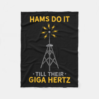 Funny Ham Radio Quote Amateur Operator Enthusiasts Fleece Blanket
