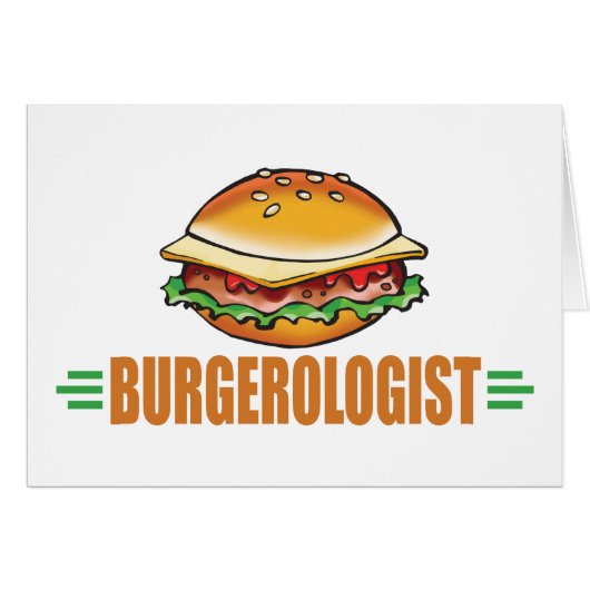 Funny Hamburger Cards (Front Horizontal)