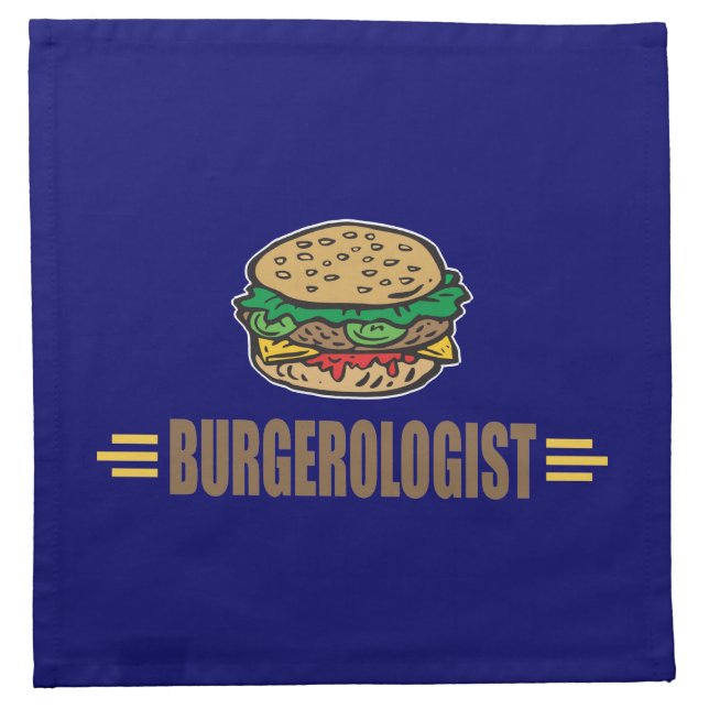 Funny Hamburger Cloth Napkin (Front)