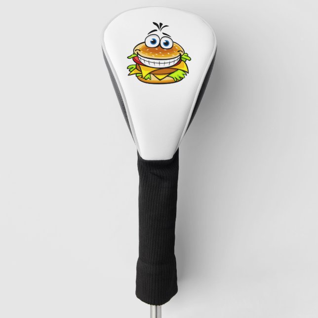 Funny hamburger golf head cover (Front)