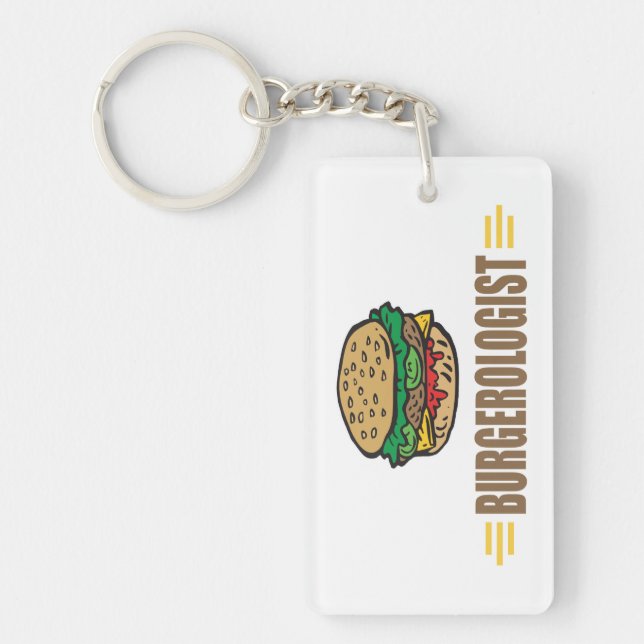 Funny Hamburger Keychain (Front)