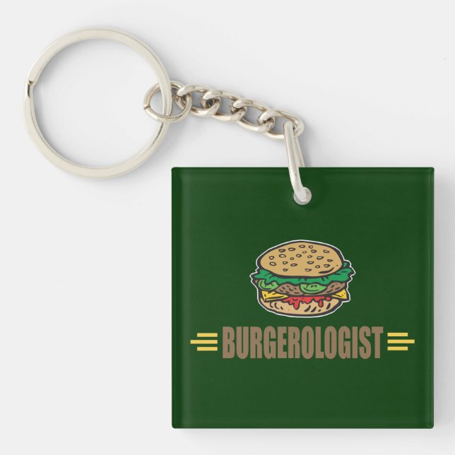 Funny Hamburger Keychain (Front)