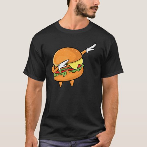 Funny Hamburger Kids Men Women Cheeseburger T_Shirt