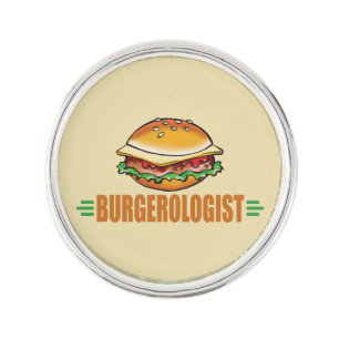 Funny Hamburger Lapel Pin