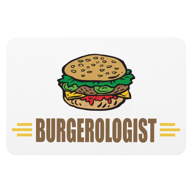 Funny Hamburger Magnet (Horizontal)