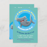 Funny Hammerhead shark personalized birthday Invitation