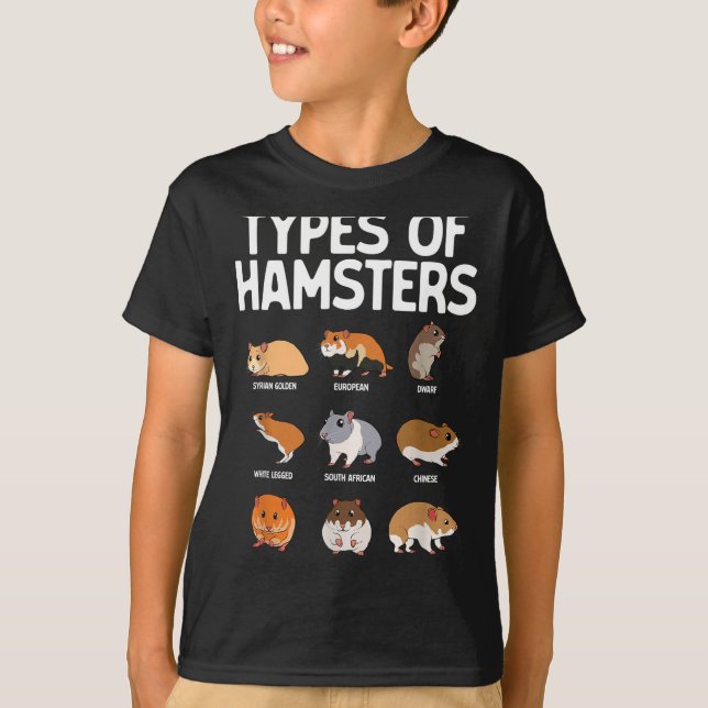 Funny Hamster Art For Men Women Boys Girls Hamster T-Shirt (Front)