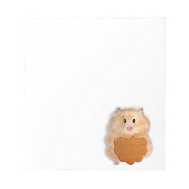Funny Hamster Character illustration Notepad (Front)