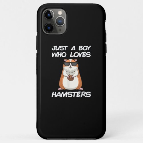 Funny Hamster Gift Kids And Boys Cool Tiny Rat Pet iPhone 11 Pro Max Case
