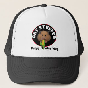 Funny Hamster Thanksgiving Trucker Hat
