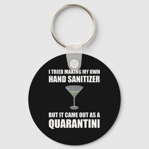 Funny Hand Sanitizer Quarantini Keychain
