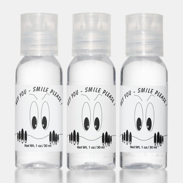 Funny Hand Sanitizer with Curiosity Eyes - Smile (Set)