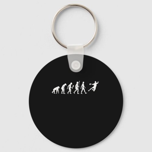 Funny Handball Evolution Handball Player Gift Idea Keychain