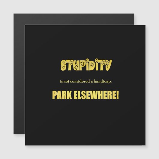 Funny Handicap Parking Joke (Front/Back)