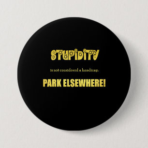 Funny Handicap Parking Joke Button