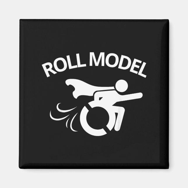 Funny Handicapped Sarcastic Wheelchair  Magnet (Front)