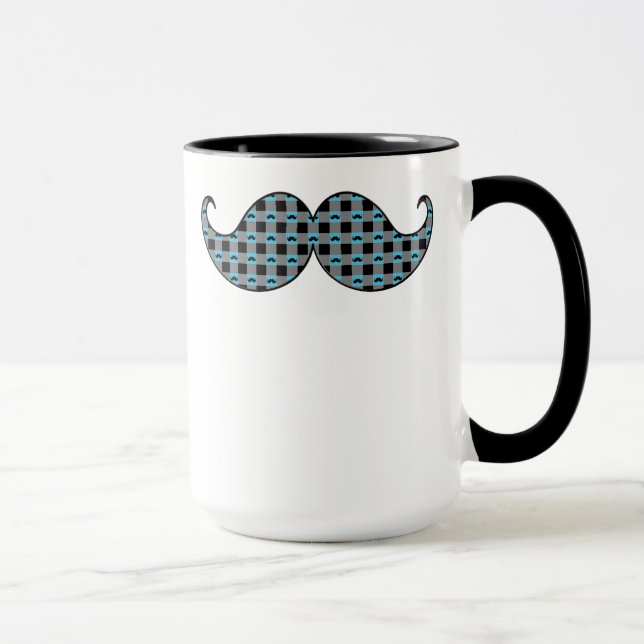 Funny Handlebar Mustache Moustache Stache Mug (Right)
