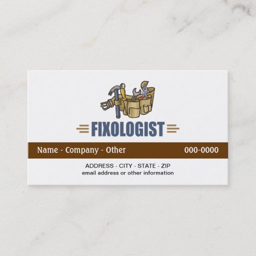 Customizable Funny Handyman Business Card