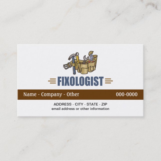 Funny Handyman Business Card (Front)