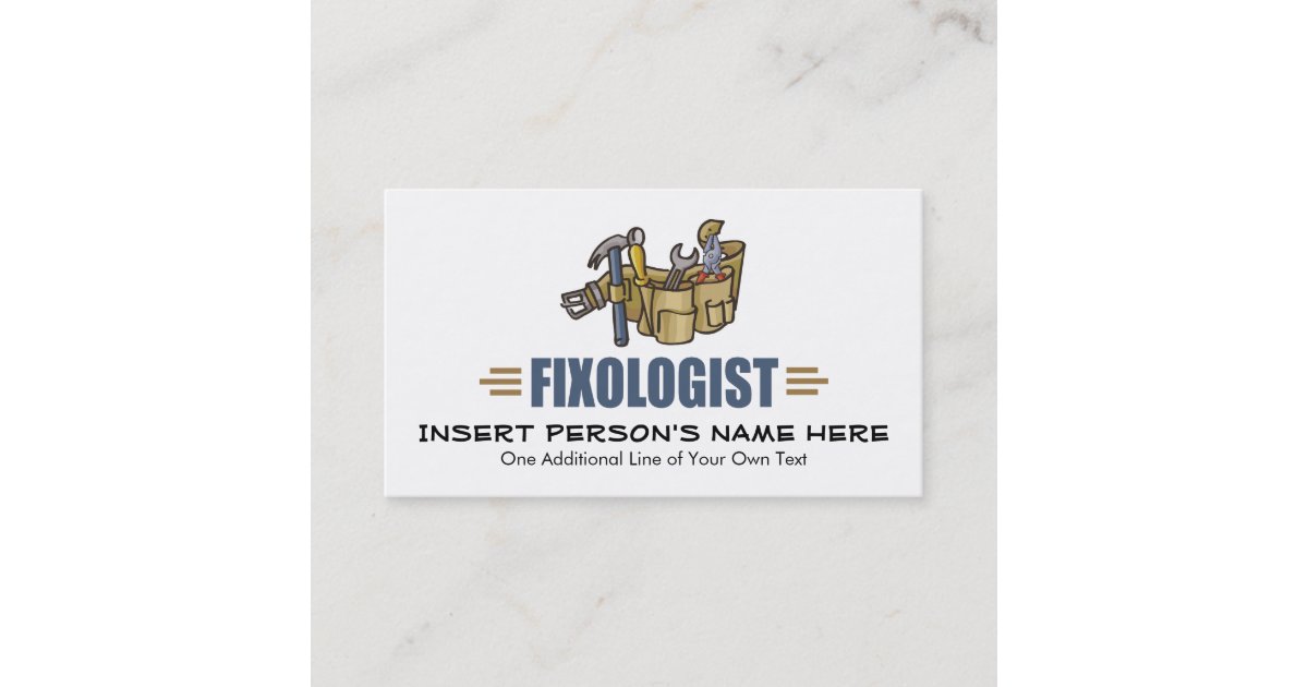 Funny Handyman Business Card