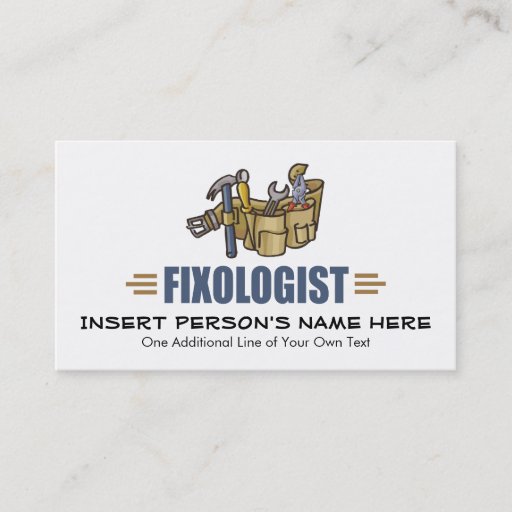 Customizable Funny Handyman Business Card