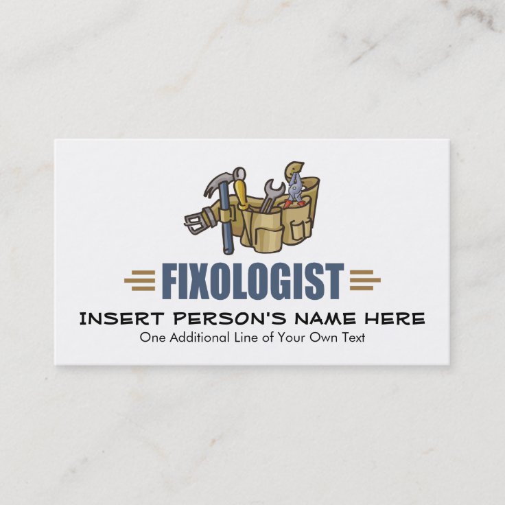 Funny Handyman Business Card Zazzle