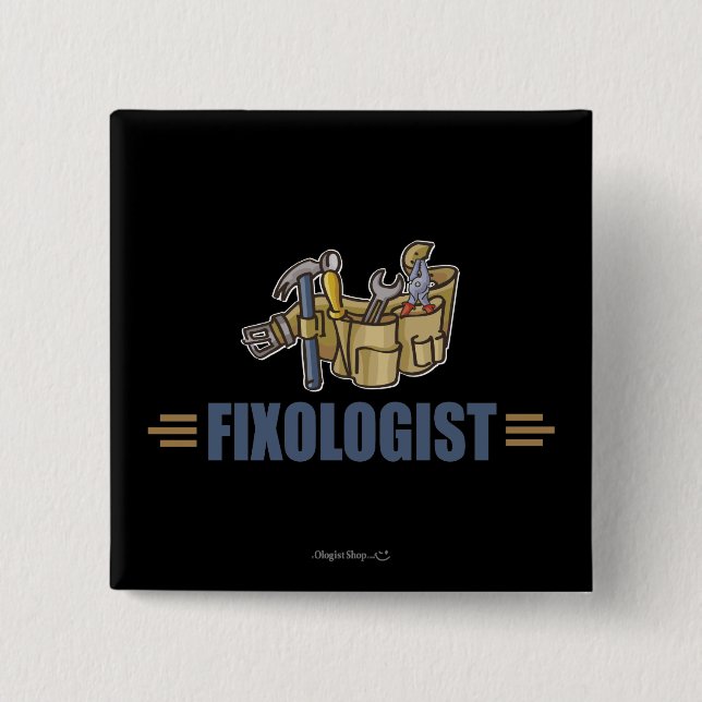 Funny Handyman Button (Front)