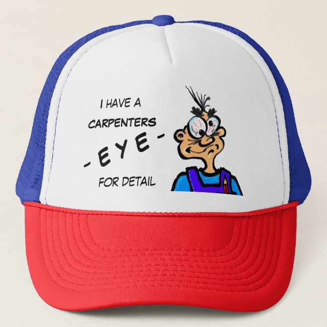 Funny Handyman Cartoon Trucker Hat