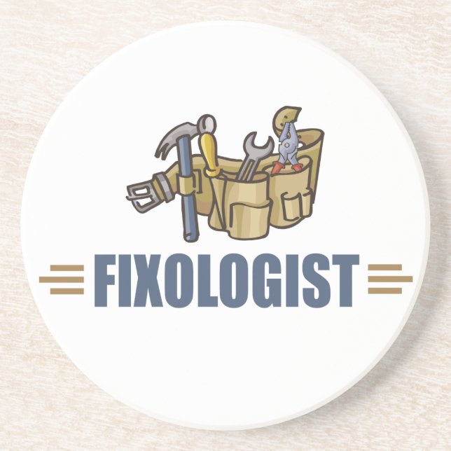 Funny Handyman Drink Coaster (Front)