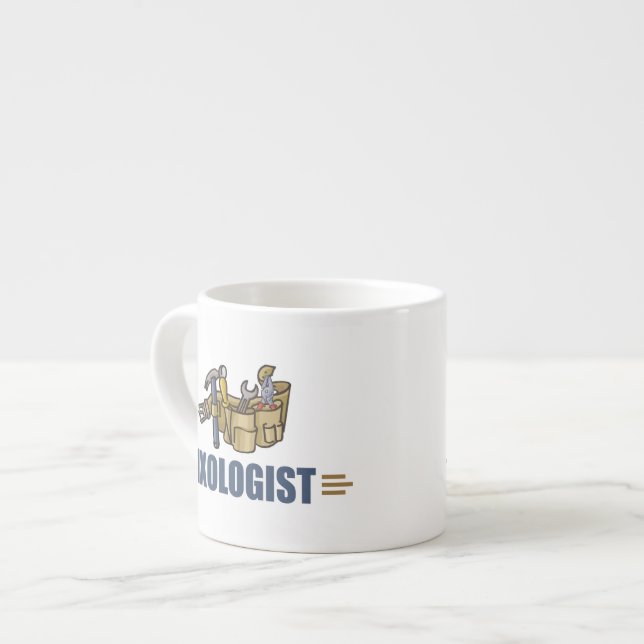 Funny Handyman Espresso Cup (Front Left)