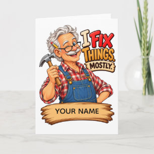 Funny Handyman – Personalized Grandpa Gift Card