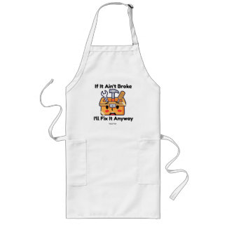 Funny Handyman Tool Box Dad Joke Personalized Long Apron