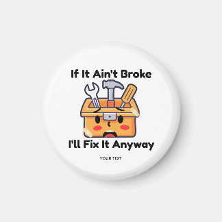 Funny Handyman Tool Box Dad Joke Personalized Magnet