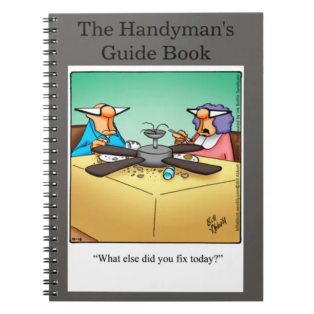 Funny Handyman's Guide Notebook Gift Zazzle