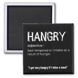 Funny Hangry | Adult Food Humour Magnet