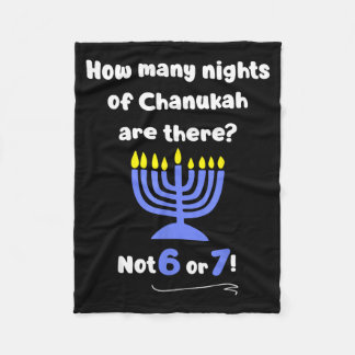 Funny Hanukkah 67 Meme Teacher How Many Nights Of Fleece Blanket